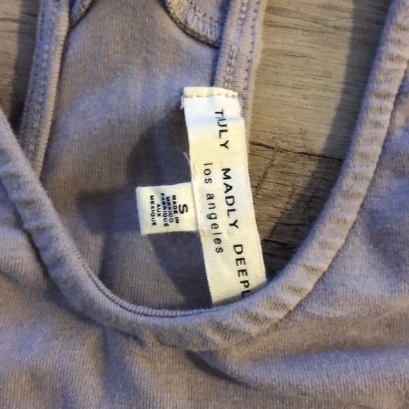 Truly Madly Deeply Racerback Crop Top - Picture 3 of 3